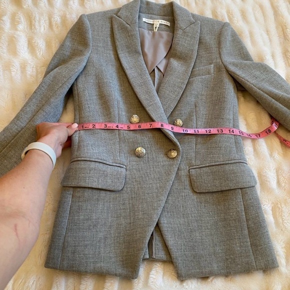 Veronica Beard Daytona Double-Breast Dickey Jacket, light grey gray - Picture 7 of 12